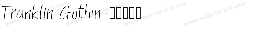 Franklin Gothin字体转换